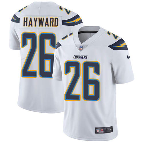 2019 men Los Angeles Chargers 26 Hayward white Nike Vapor Untouchable Limited NFL Jersey
